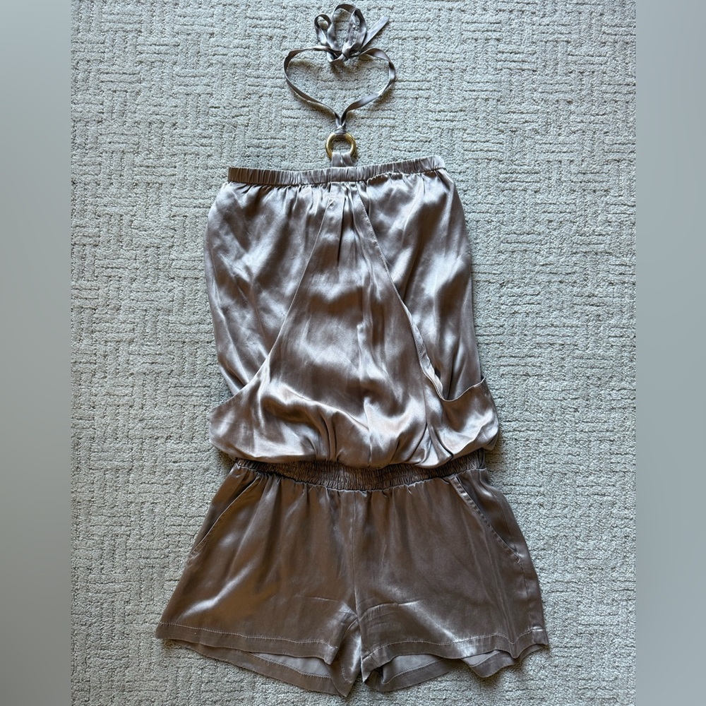 (SOLD) bebe Silk Romper (XS)